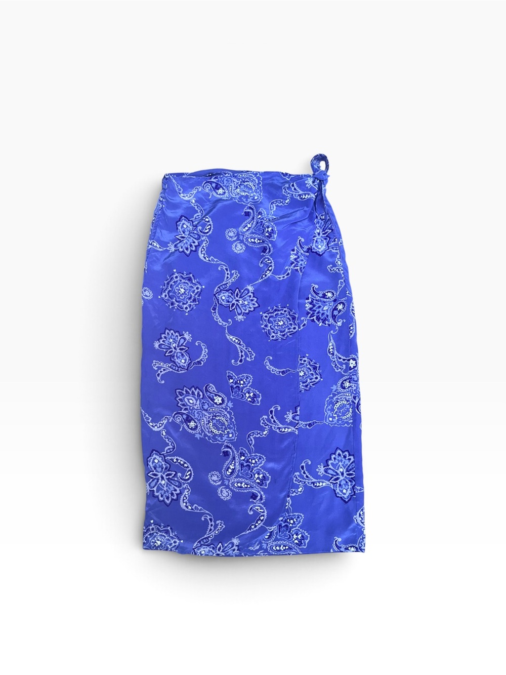 Diane Von Furstenberg Royal Blue Paisley Swim Sarong